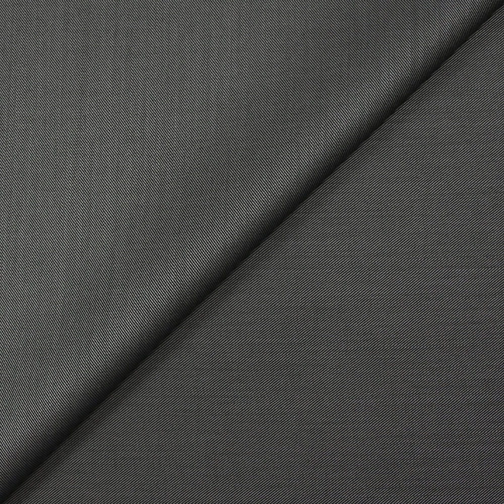 Tissu tailleur laine mélangée sergé noir et gris