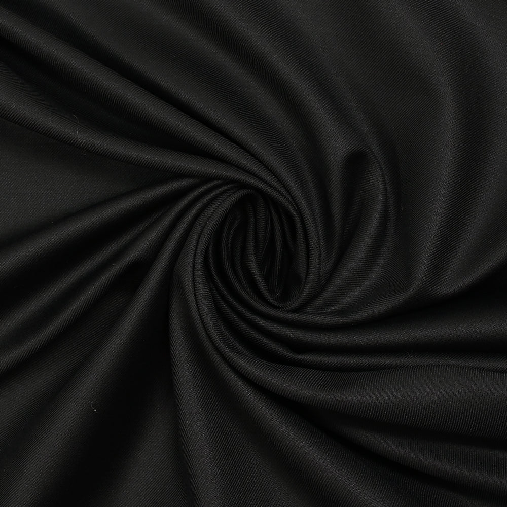 Tissu tailleur laine mélangée sergé réglisse - Image 2