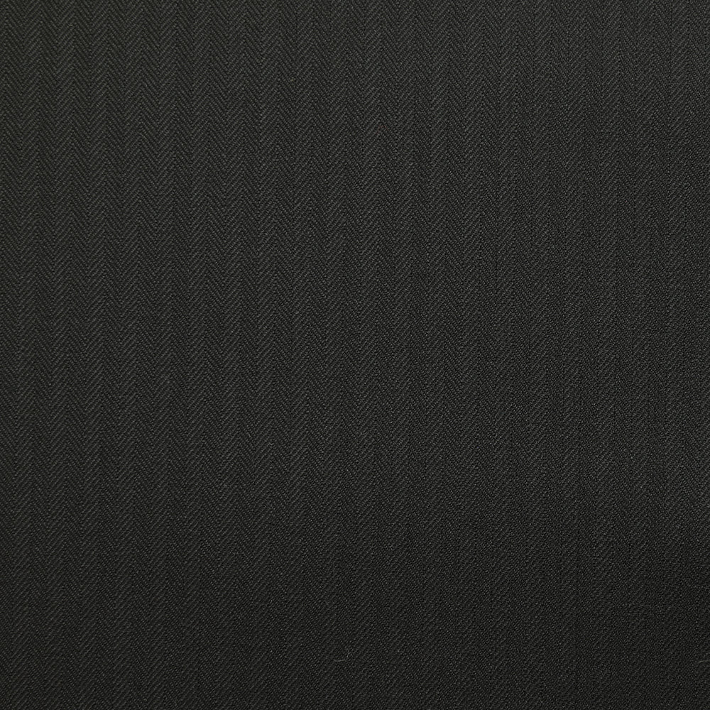 Tissu tailleur laine Super 160's chevrons fond noir - Image 4