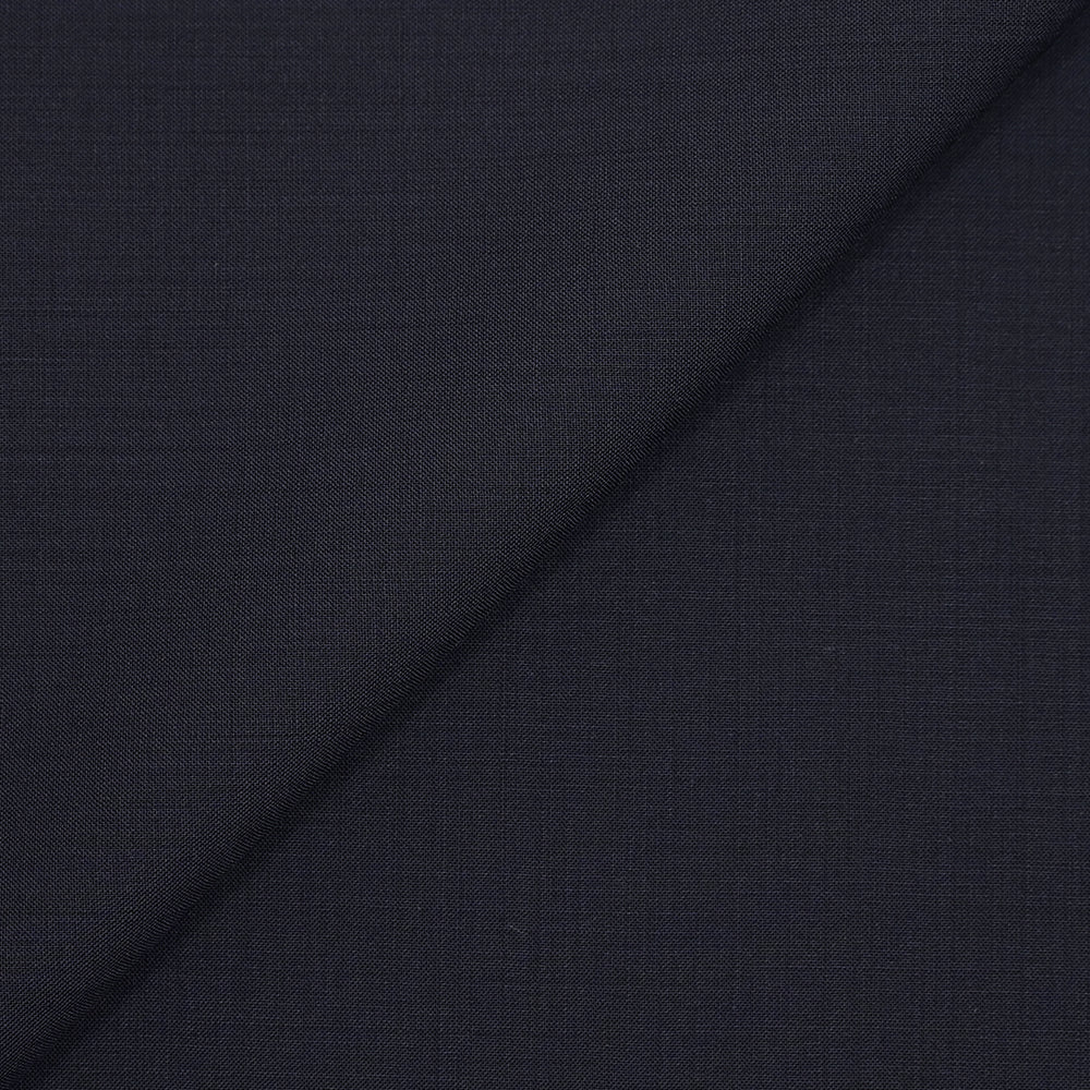 Tissu tailleur Super 140’s en laine vierge bleu nuit