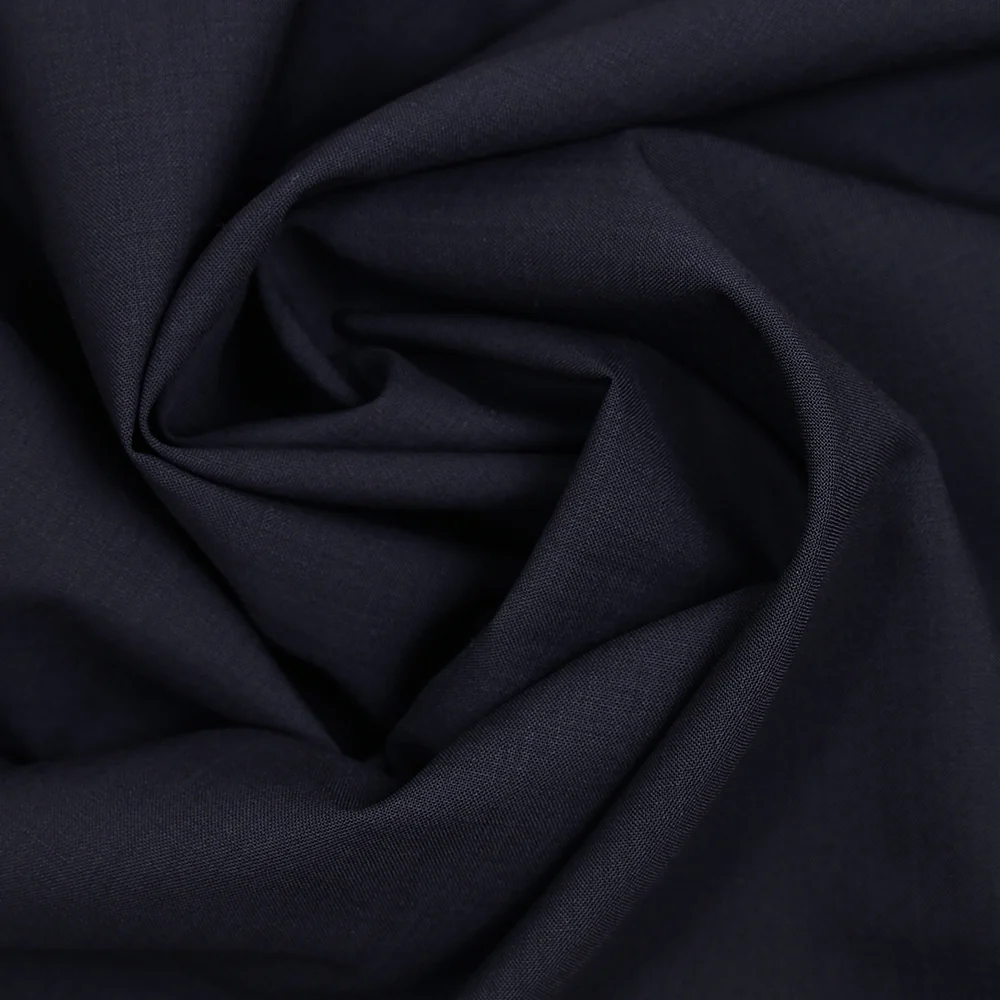 Tissu tailleur Super 140’s en laine vierge bleu nuit - Image 2