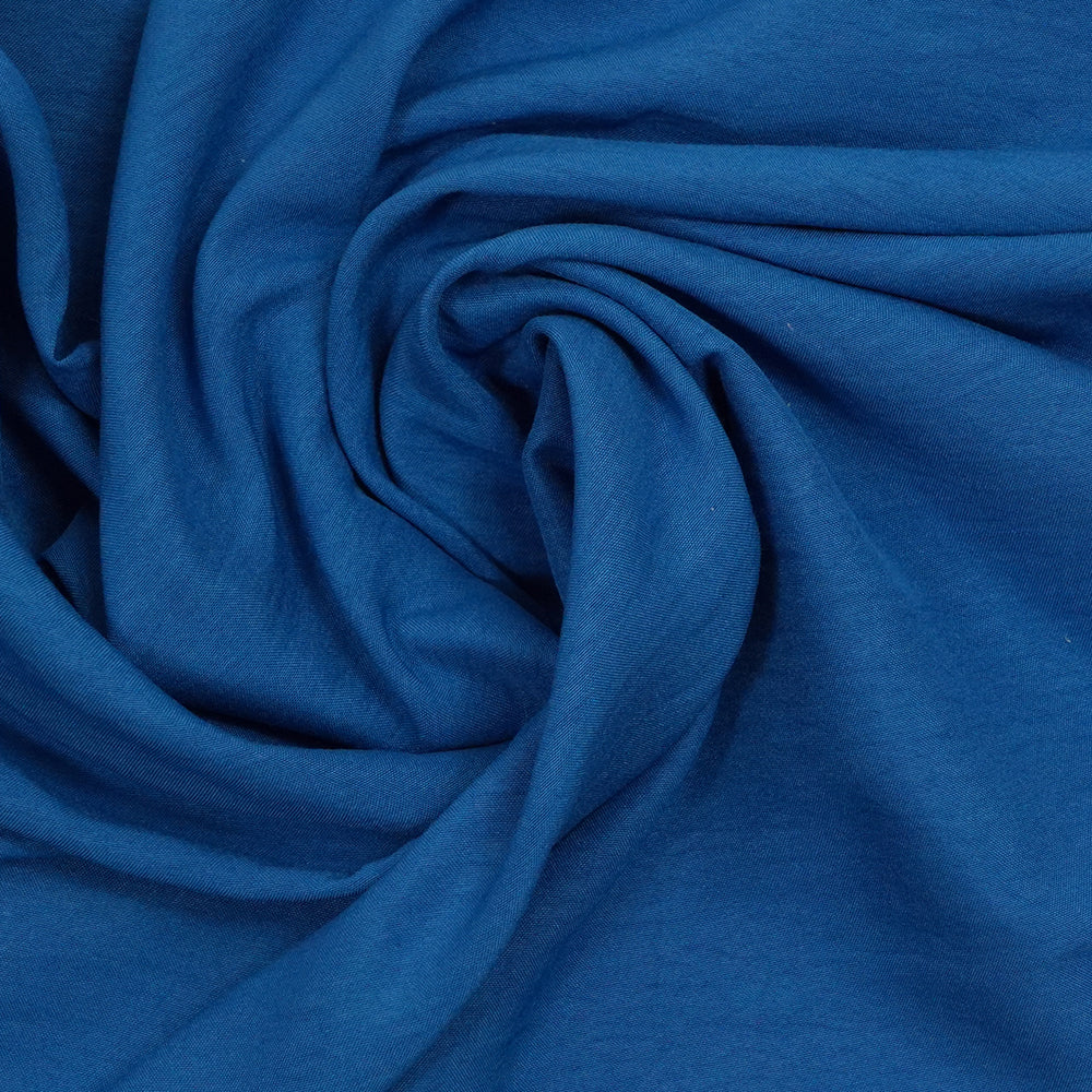 Toile fine Aviva polyester bleu barbeau - Image 2