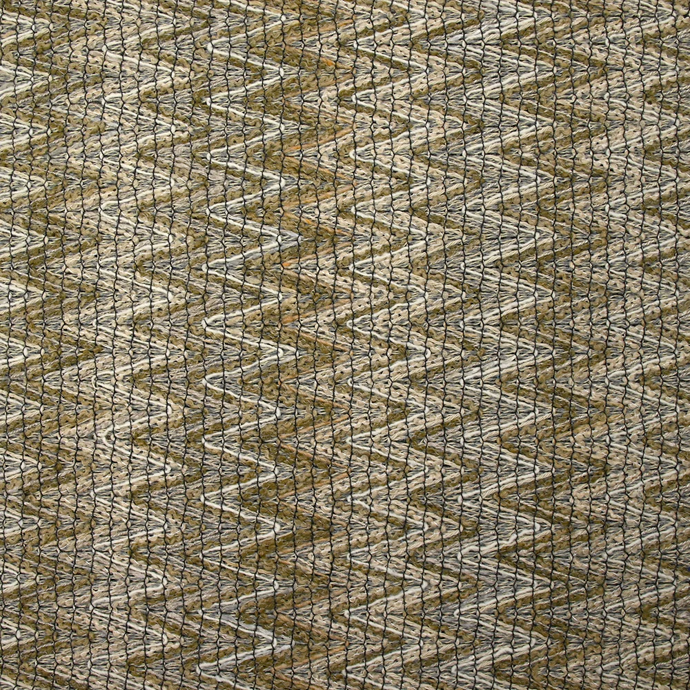 Tweed de coton et soie chevrons beige et écru - Image 4