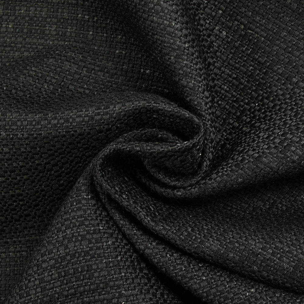 Tweed de laine mélangée Nelly noir - Image 2
