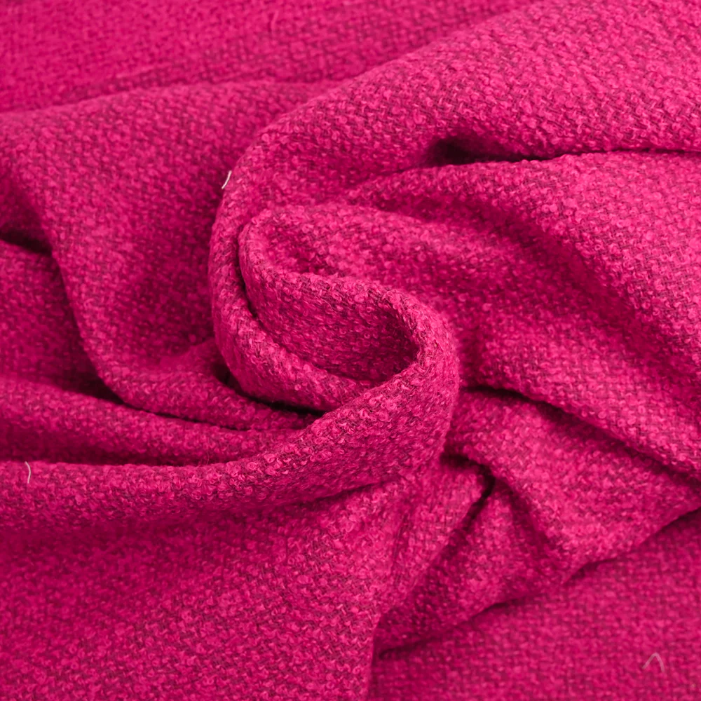 Tweed de laine mélangée rose - Image 2