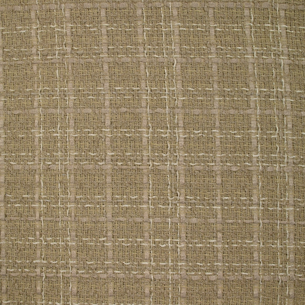 Tweed de polyester Camille fond beige - Image 4