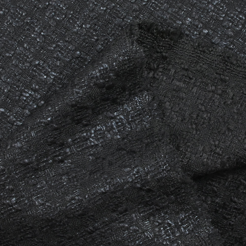 Tweed de polyester noir - Image 3