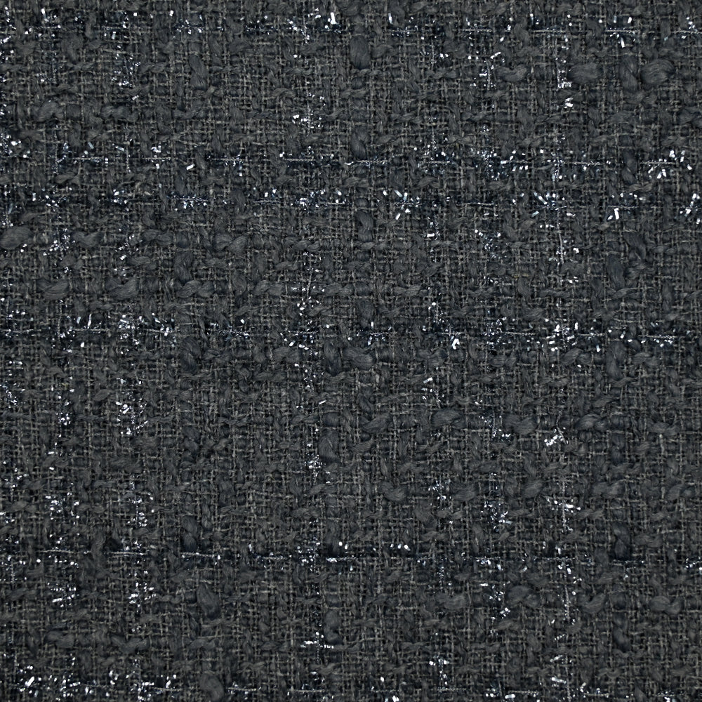 Tweed Emma lurex polyester fond gris - Image 4