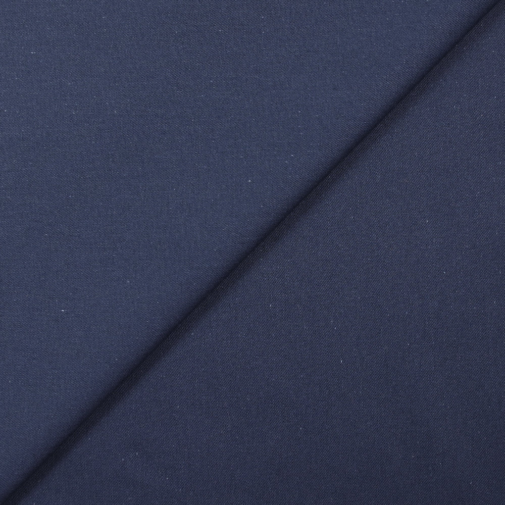 Twill de coton bleu marine
