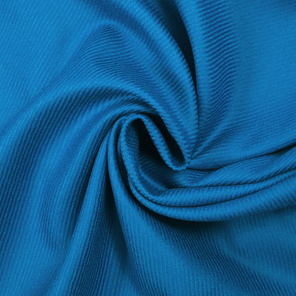 Twill de laine vierge bleu azur - Image 2