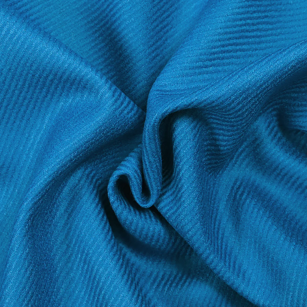 Twill de laine vierge bleu azur - Image 3