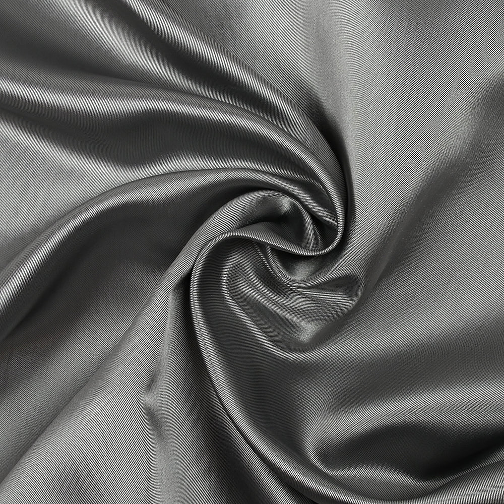 Twill de polyester satiné argent - Image 2