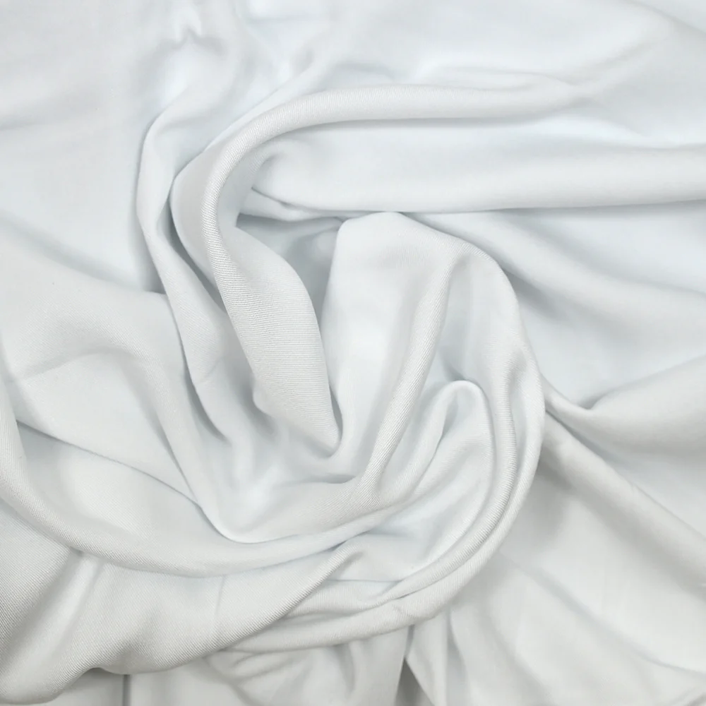 Twill de viscose blanc - Image 2