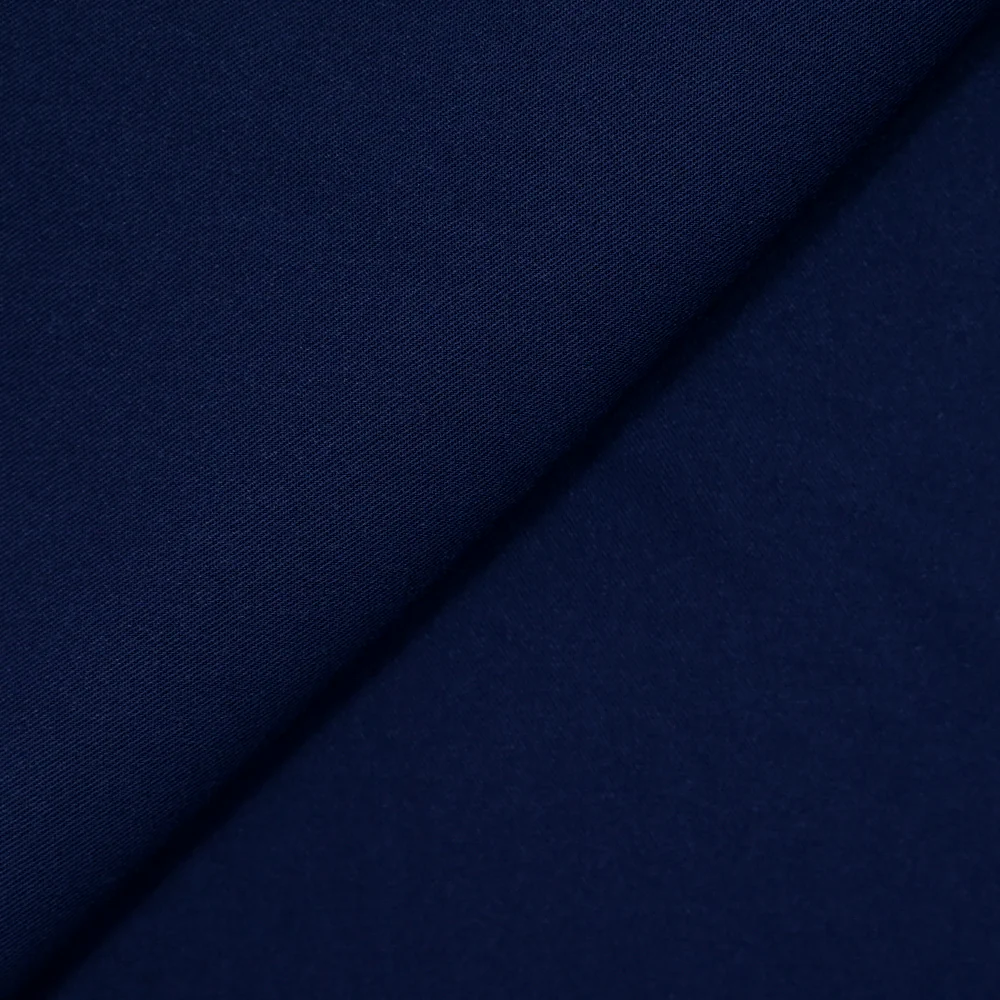 Twill de viscose bleu marine