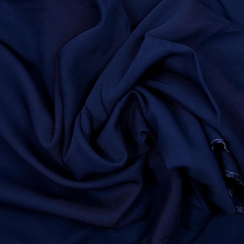 Twill de viscose bleu marine - Image 2