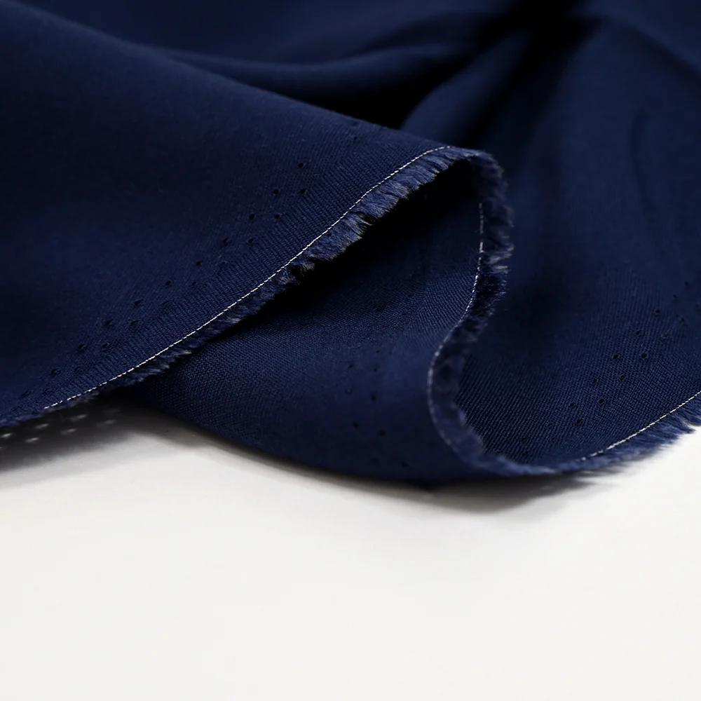 Twill de viscose bleu marine - Image 4