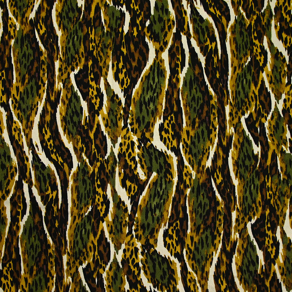 Twill de viscose imprimé Mars kaki