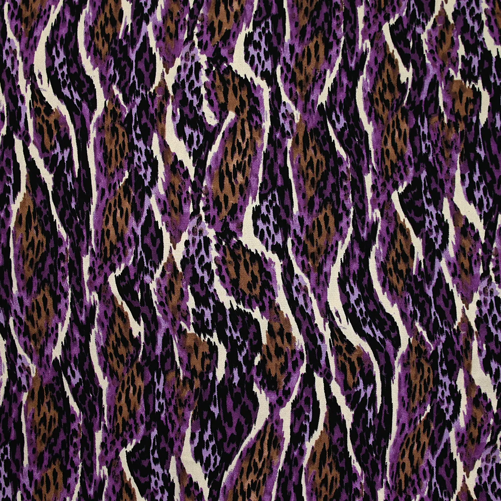 Twill de viscose imprimé Mars violet