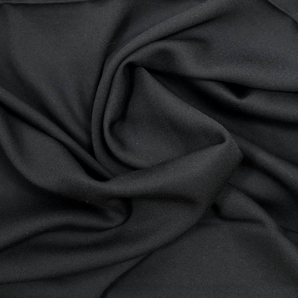 Twill de viscose noir - Image 2