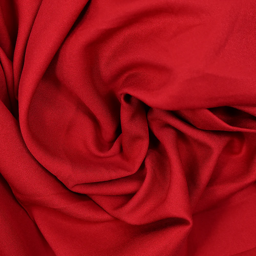 Twill de viscose rouge - Image 2