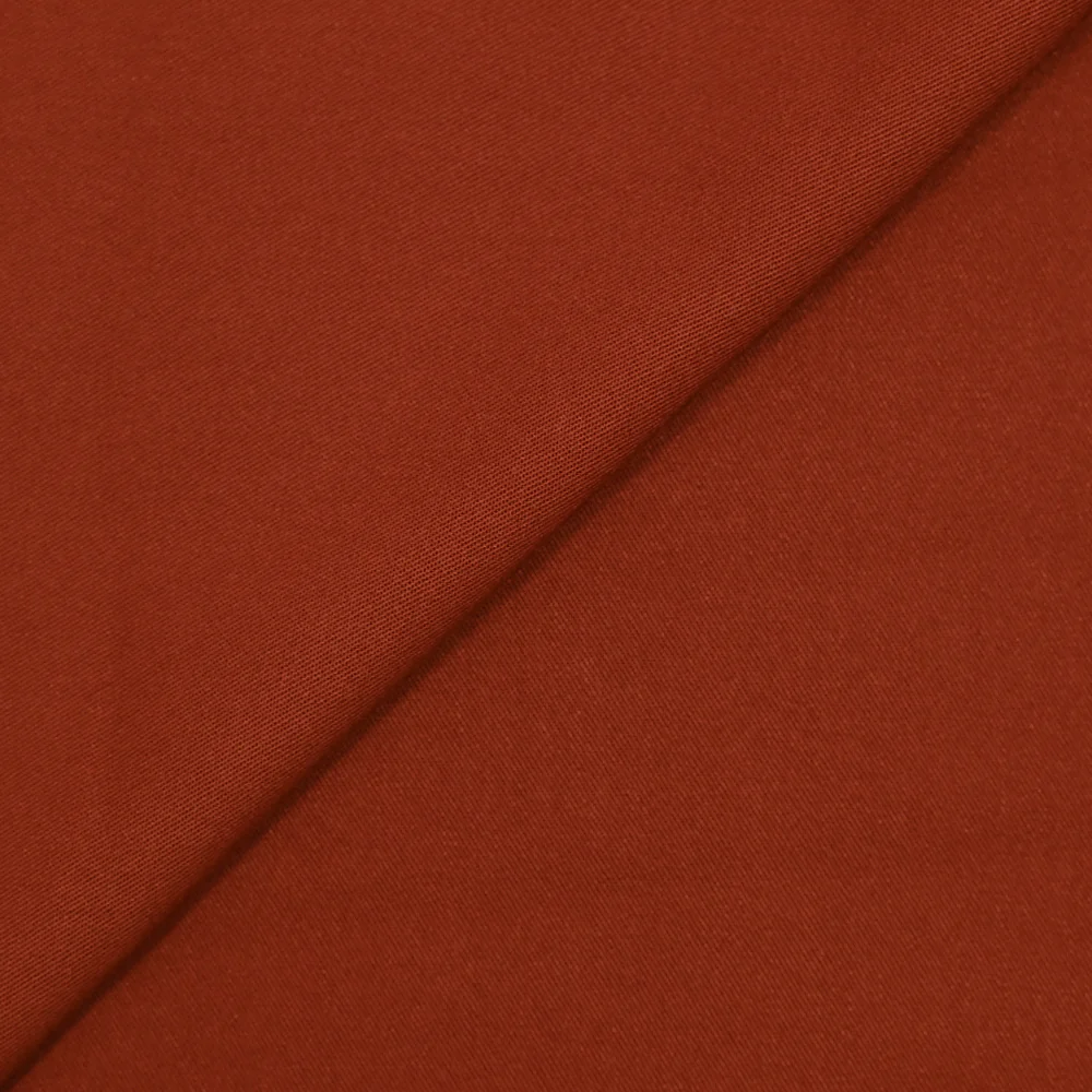 Twill de viscose terracotta