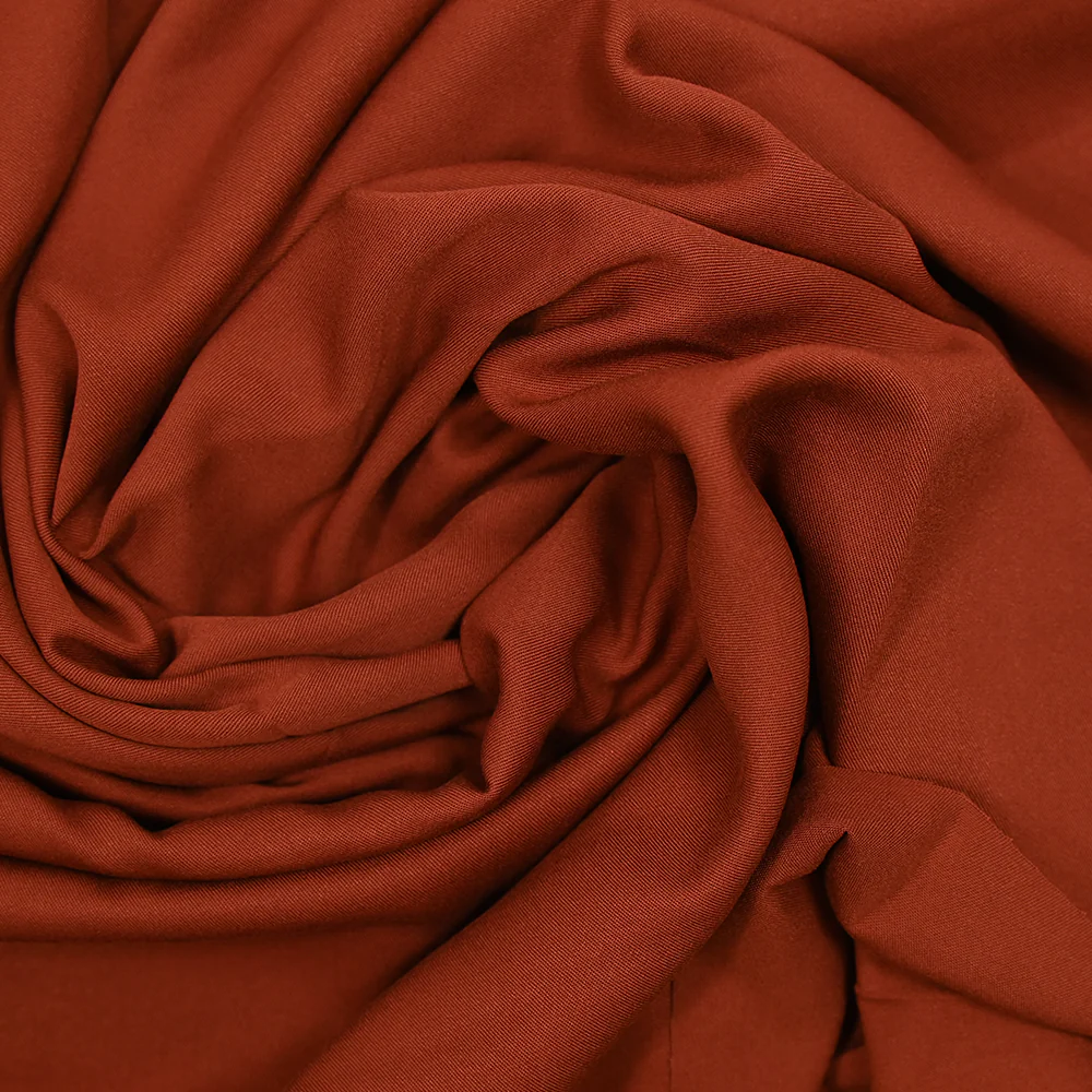 Twill de viscose terracotta - Image 2