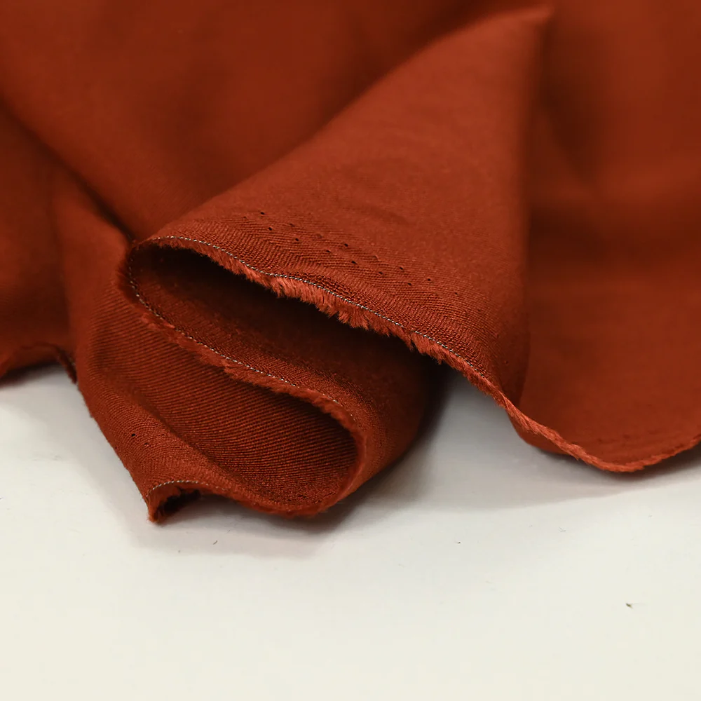 Twill de viscose terracotta - Image 4
