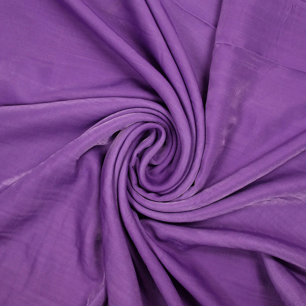 Twill polyviscose doupionné satiné Rosa violet - Image 2
