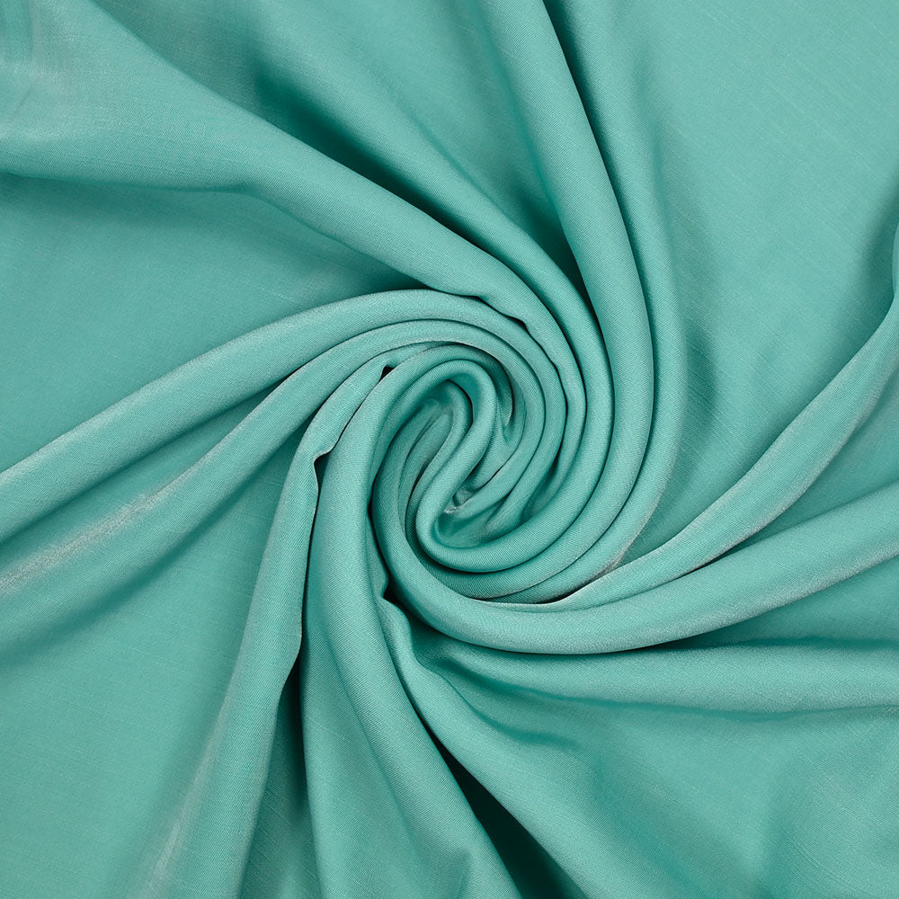 Twill polyviscose doupionné satiné Rosa vert d'eau - Image 2