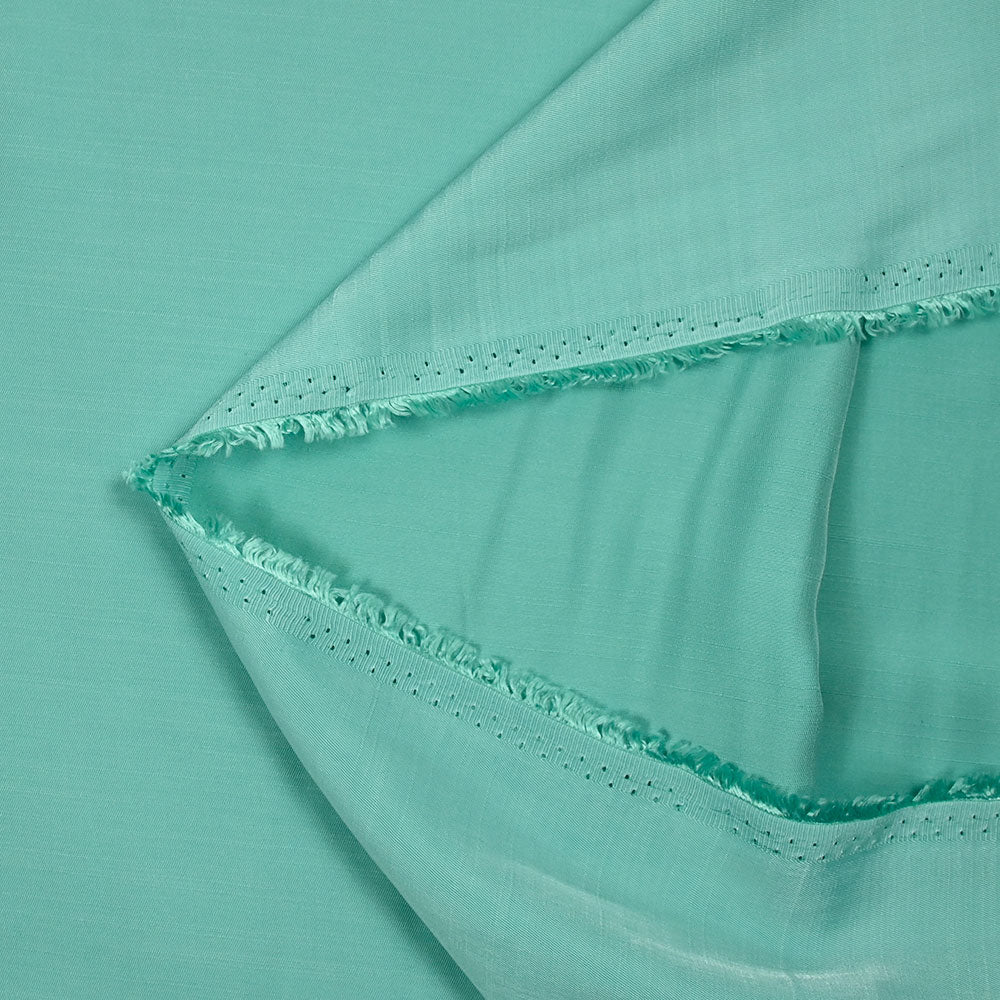 Twill polyviscose doupionné satiné Rosa vert d'eau - Image 3
