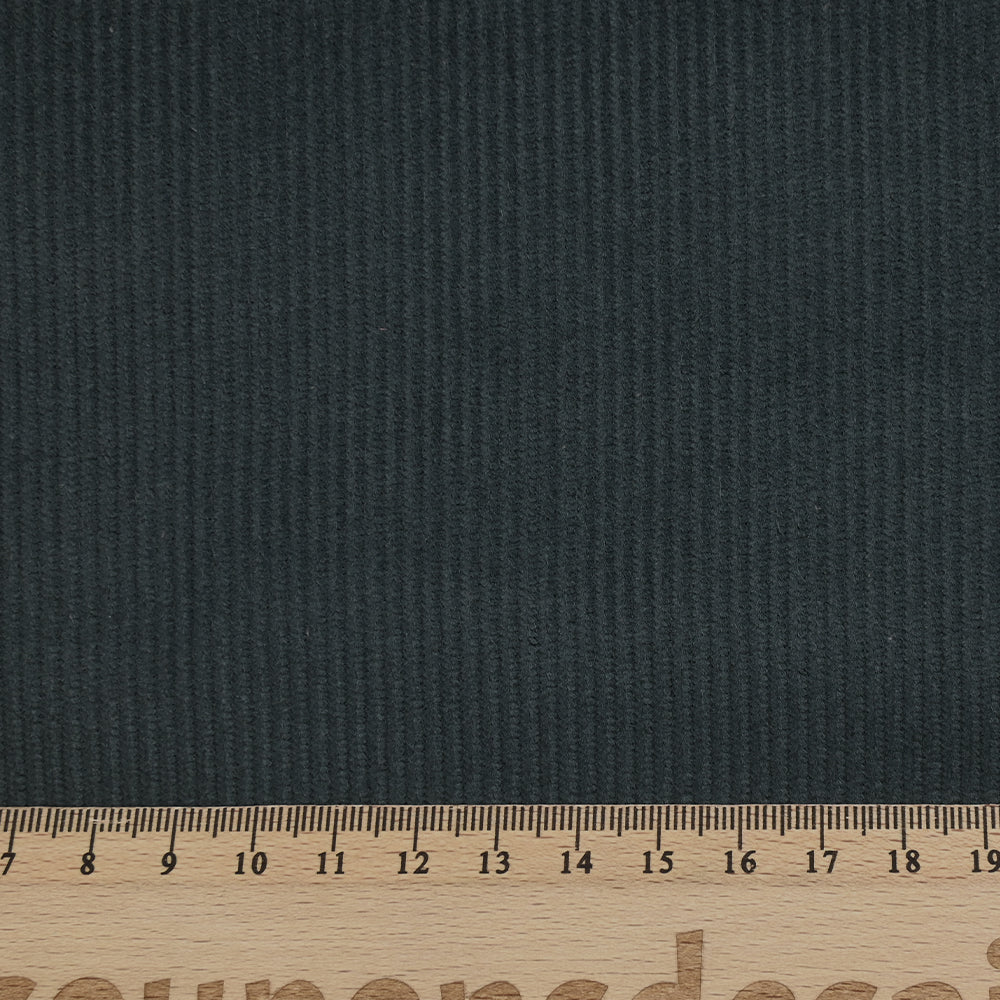 Velours côtelé de coton 2 mm bleu pétrole - Image 3