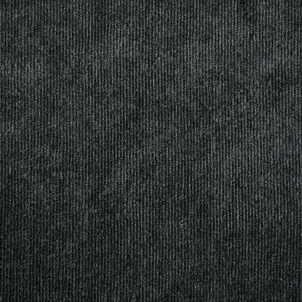 Velours polyester fines côtes noir - Image 3