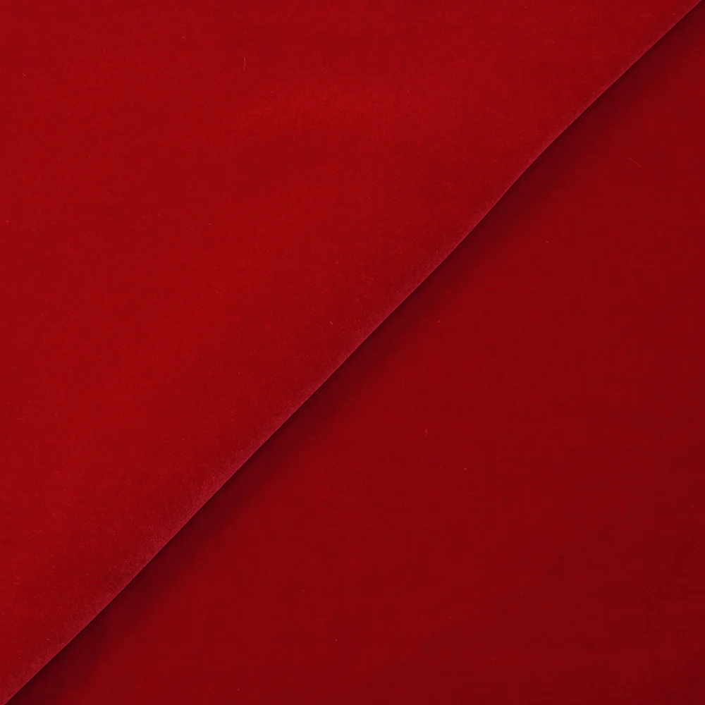 Velours de coton ras rouge - Image 3