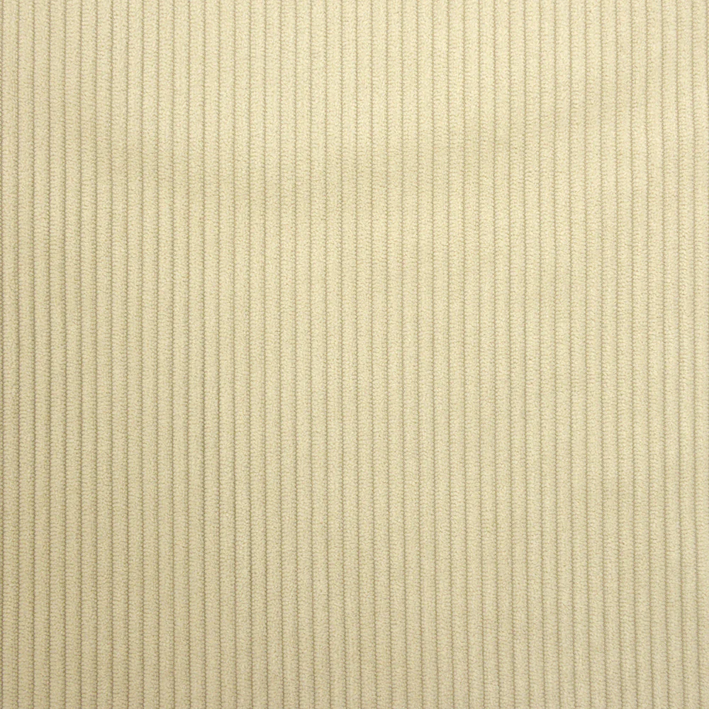 Velours polyester côtelé beige - Image 3