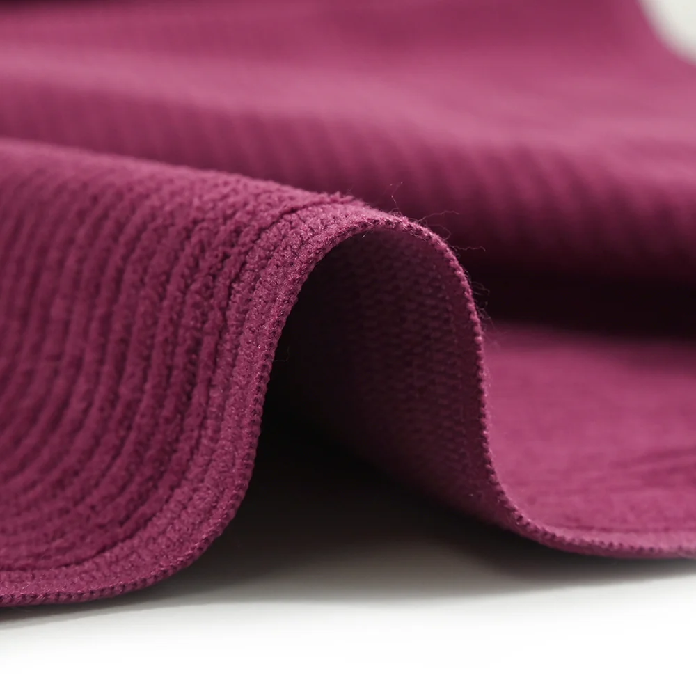 Velours polyester côtelé magenta - Image 5