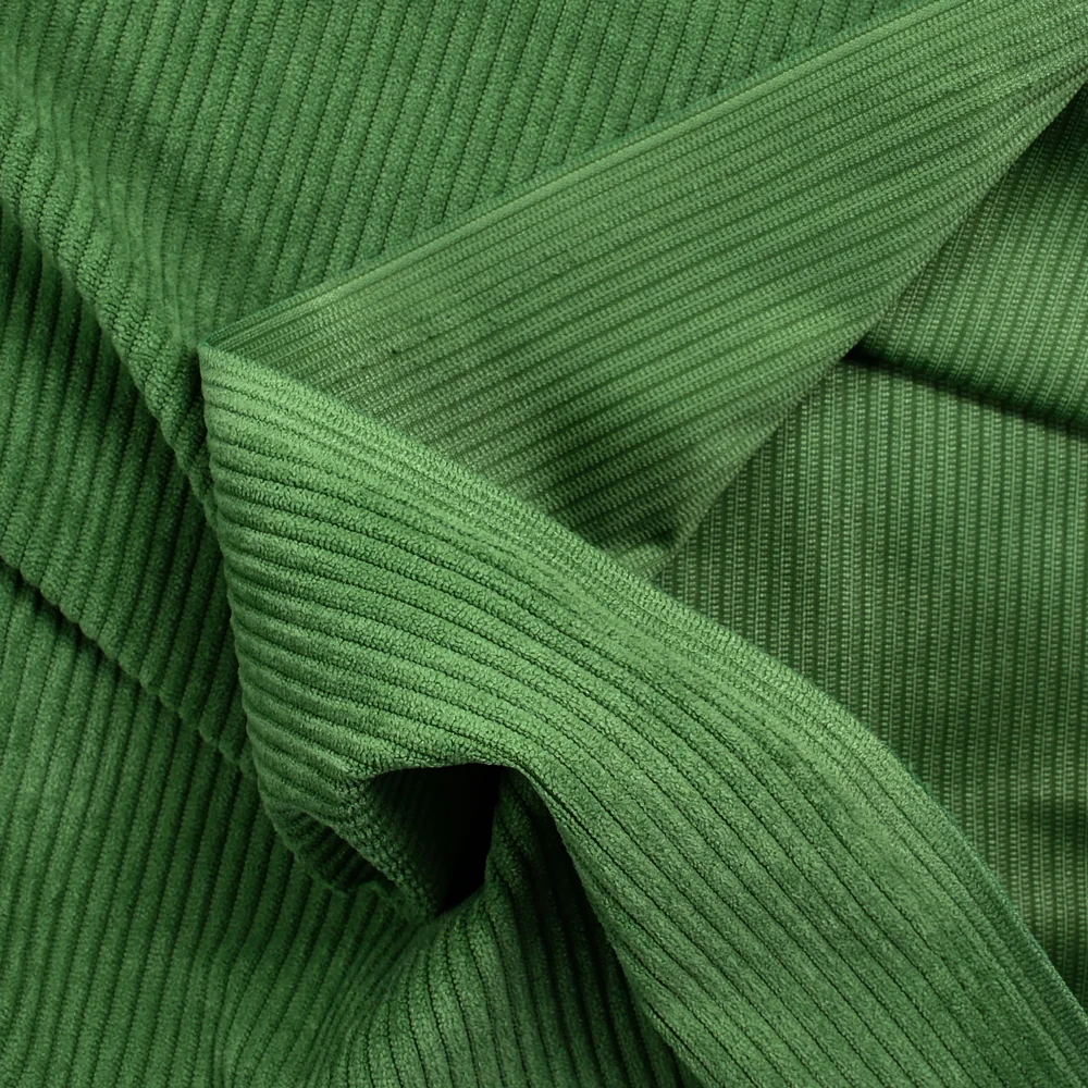 Velours polyester côtelé matcha - Image 4