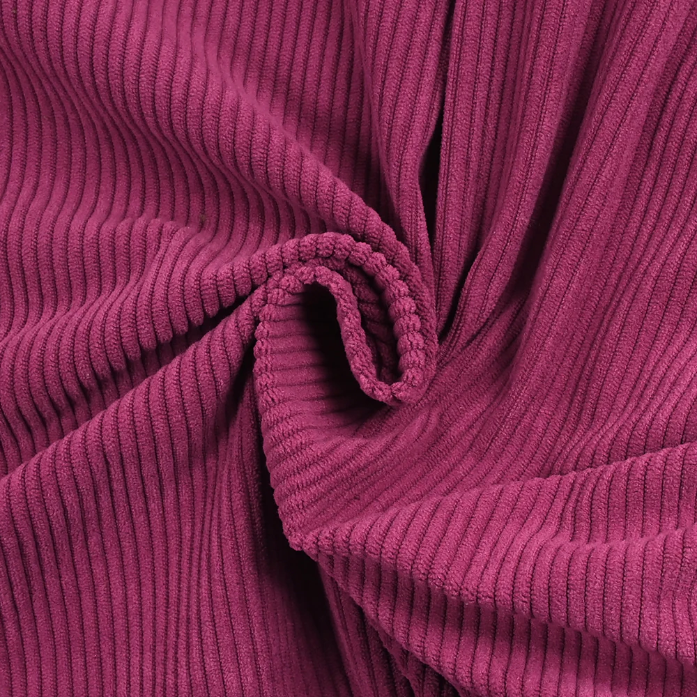 Velours polyester côtelé Suki orchidée - Image 2