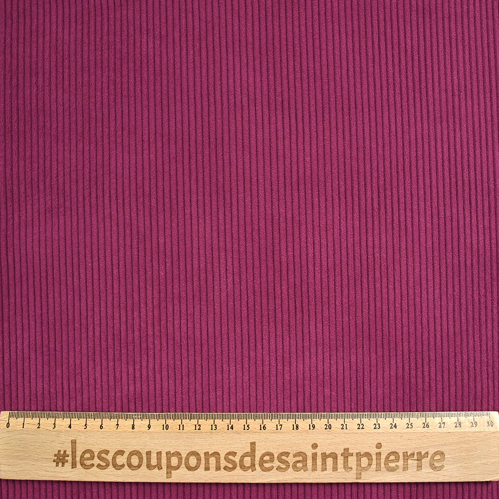 Velours polyester côtelé Suki orchidée - Image 3