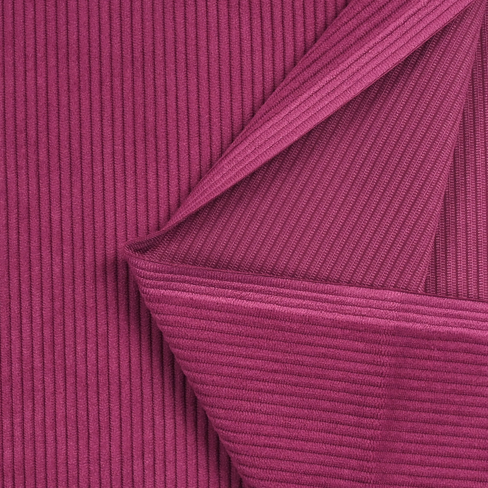 Velours polyester côtelé Suki orchidée - Image 5