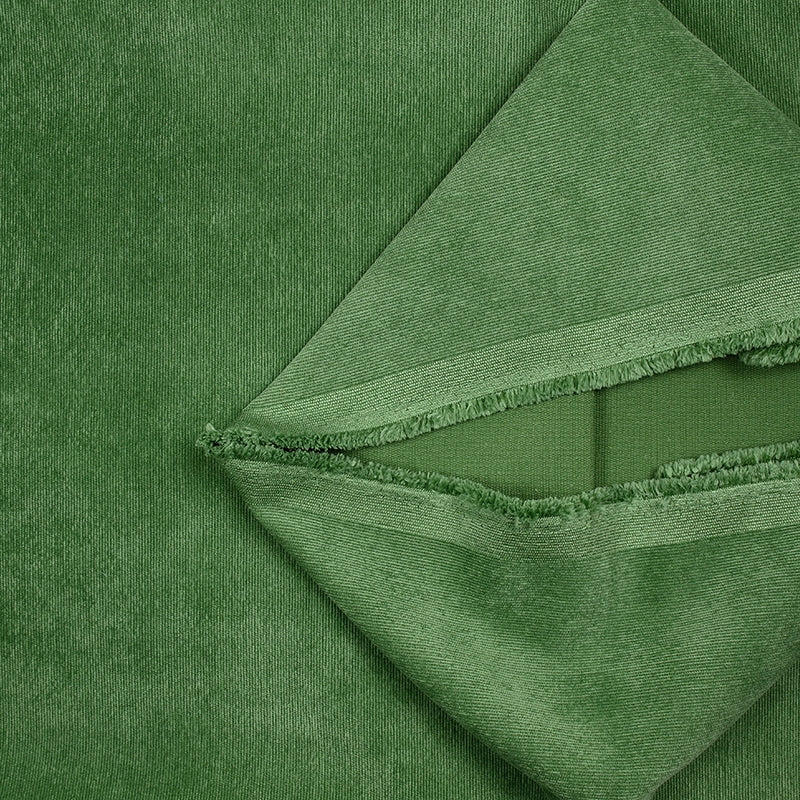 Velours polyester fines côtes matcha - Image 3