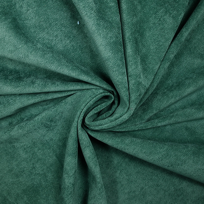 Velours polyester fines cĂ´tes vert pin - Image 2