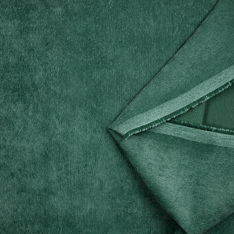 Velours polyester fines cĂ´tes vert pin - Image 3
