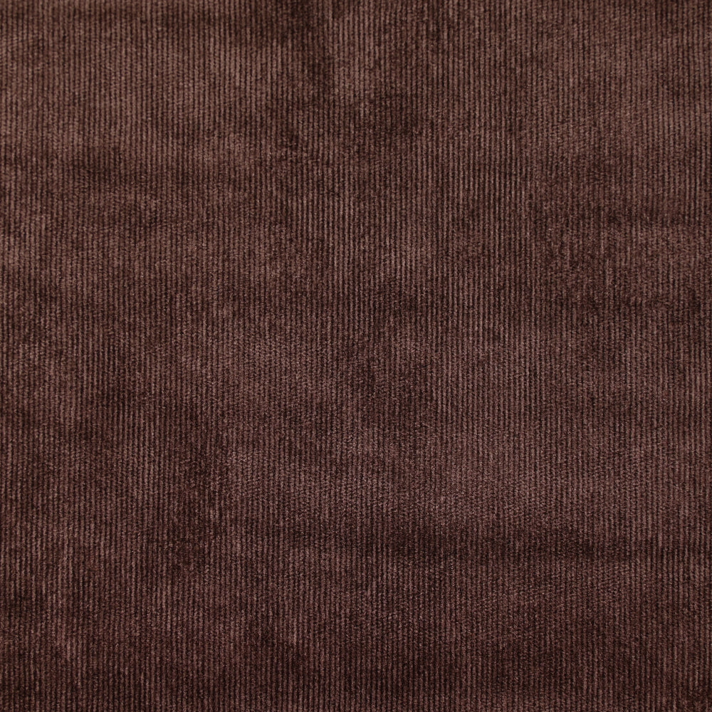 Velours polyester fines côtes châtaigne - Image 3