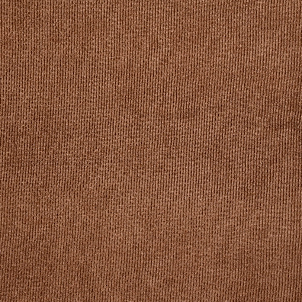 Velours polyester fines côtes marron noisette - Image 4