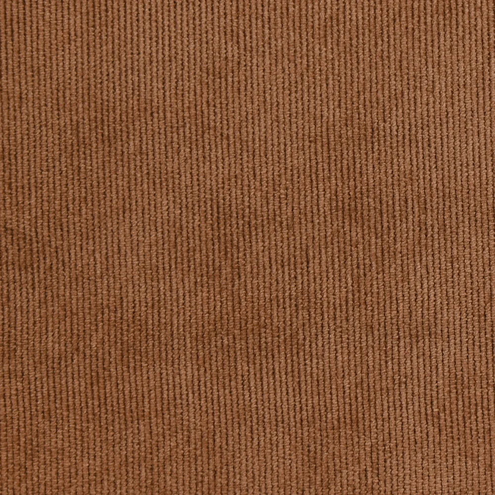 Velours polyester fines côtes marron noisette - Image 5