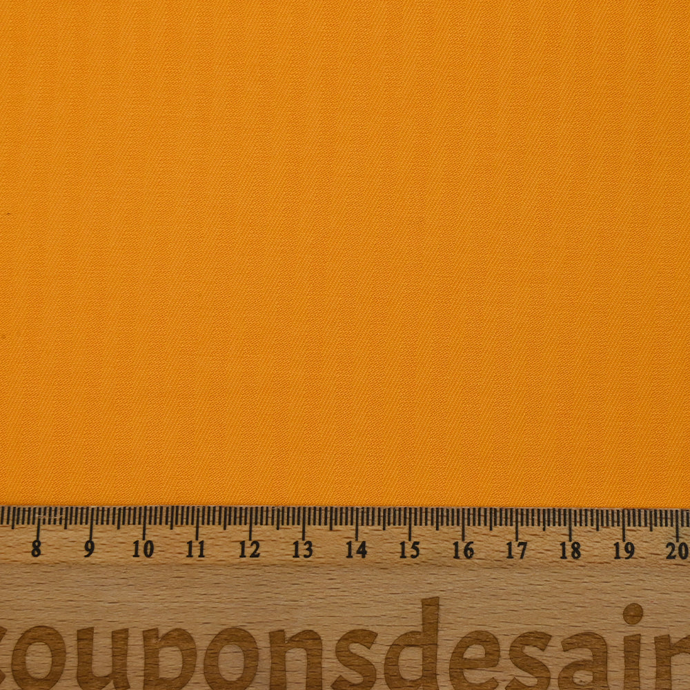 Viscose effet cupro chevrons jaune soleil - Image 3