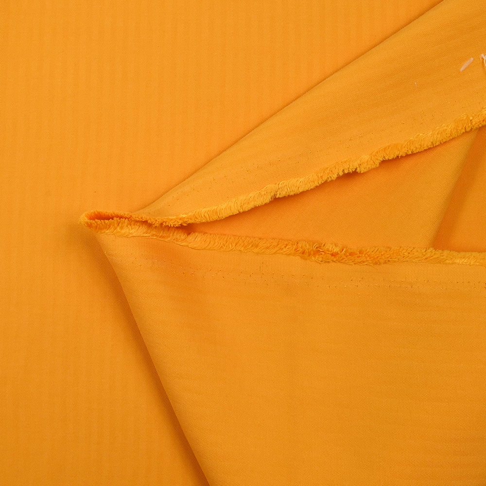 Viscose effet cupro chevrons jaune soleil - Image 5