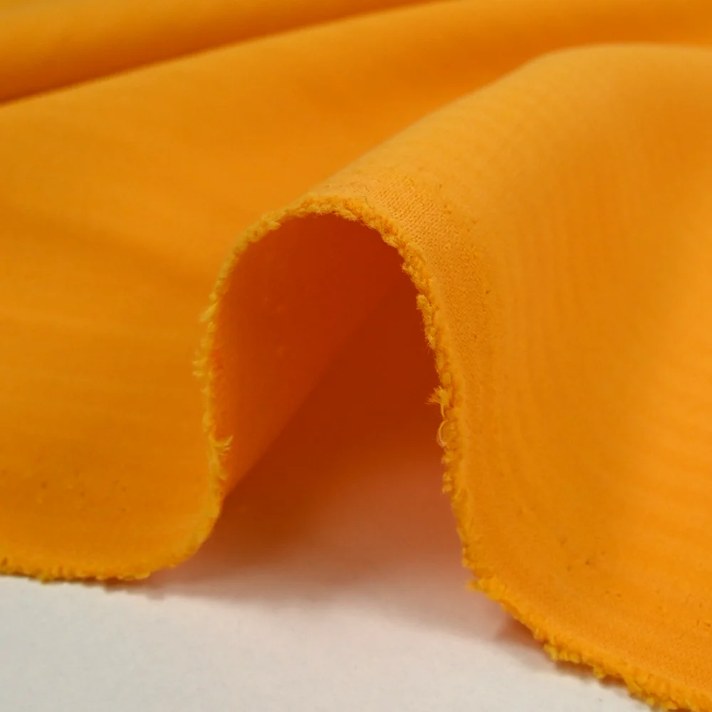Viscose effet cupro chevrons jaune soleil - Image 6
