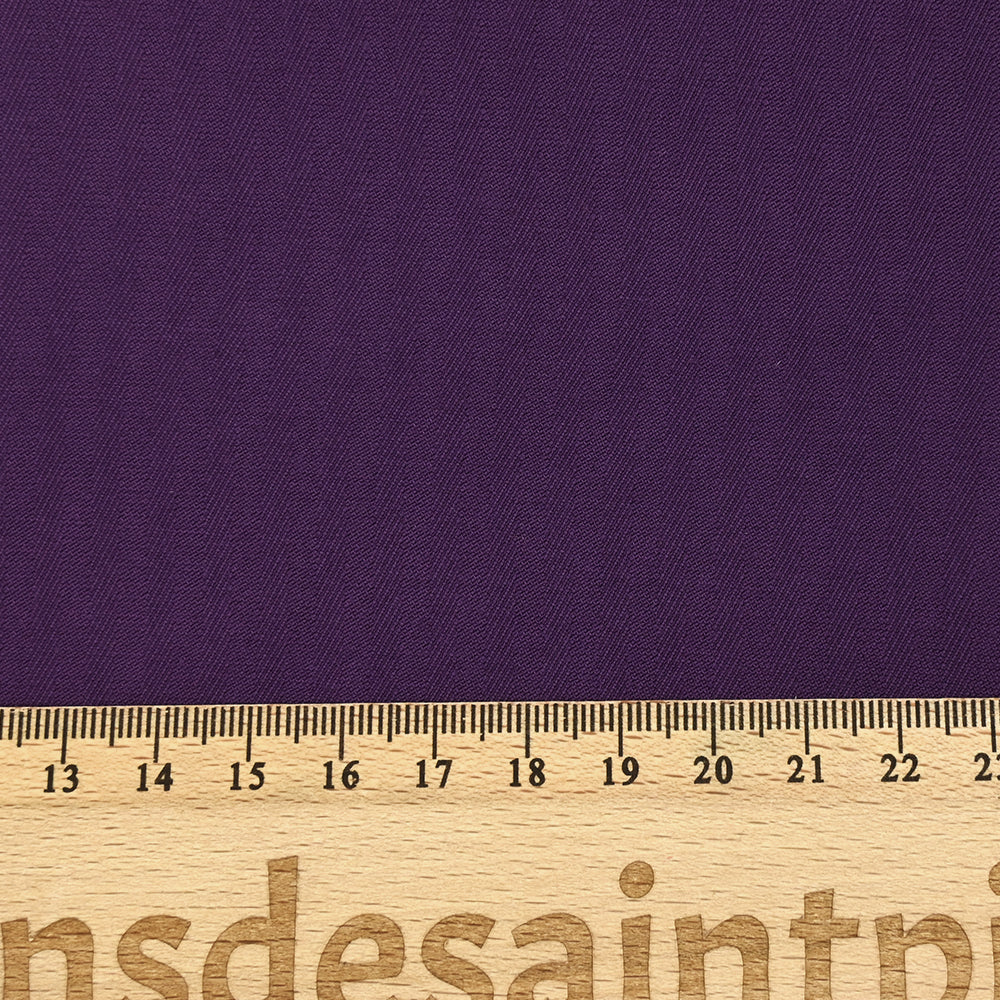 Viscose effet cupro chevrons violet - Image 3