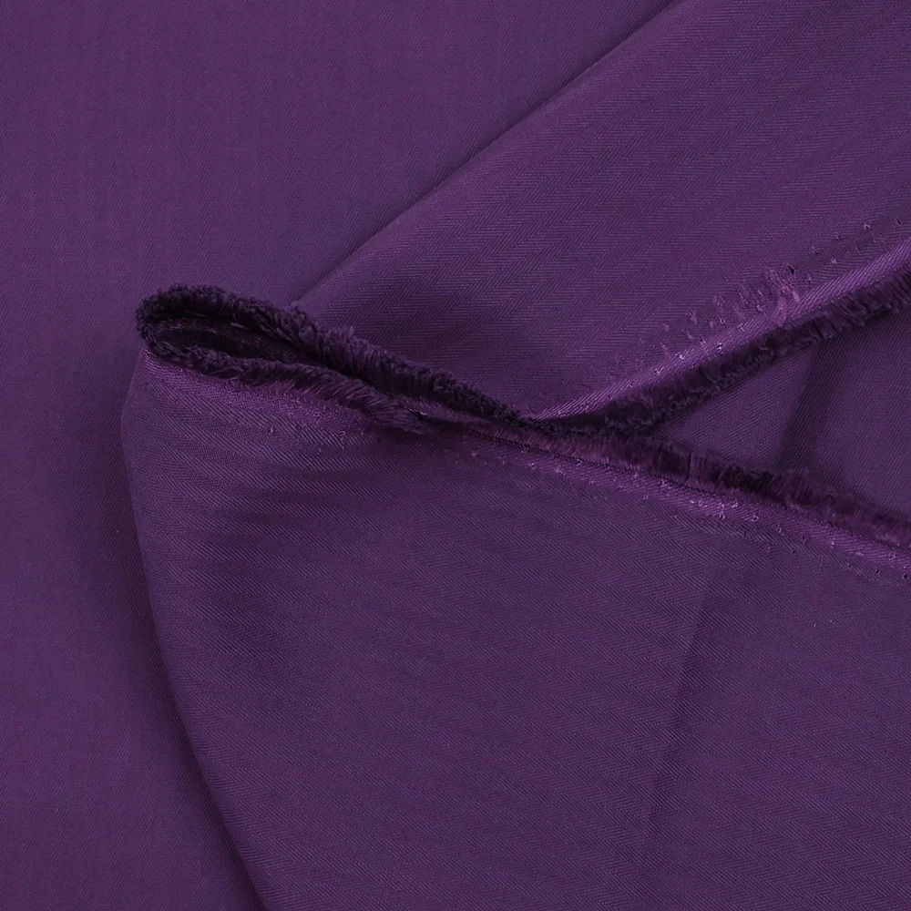 Viscose effet cupro chevrons violet - Image 5